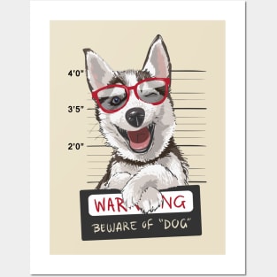 Happy Husky Posters and Art